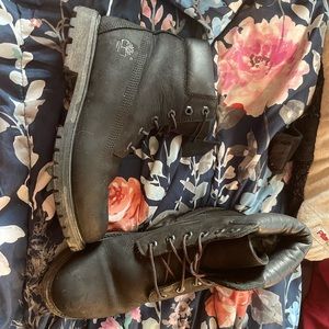 black matte timberland boots